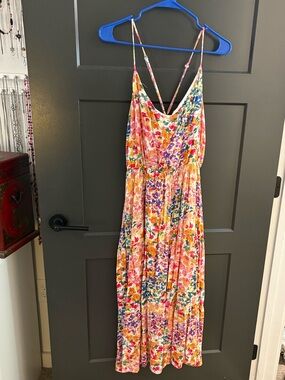 Gilli Floral Multicolor Summer Dress with Spaghetti Straps